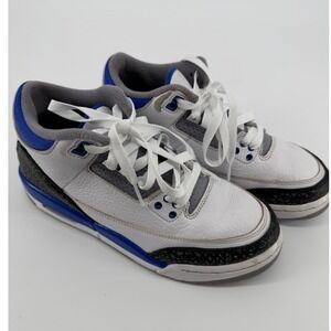 Jordan 3 Retro Racer Blue White Black GS Youth 7Y 398614-145 Basketball Shoes
